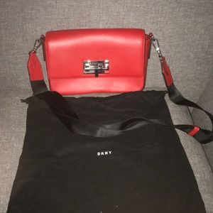 DKNY red purse